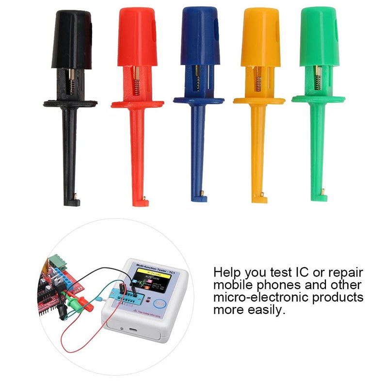20-Piece Multimeter Test Hook Set - Grabber Clips for Electronic Testing - Image 4