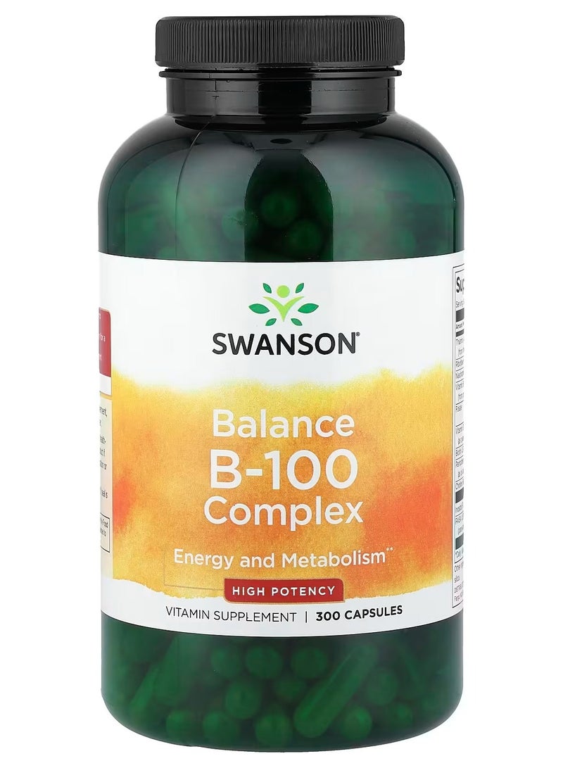 سوانسون، مجمع التوازن ب-100، عالي الفعالية، 300 كبسولة