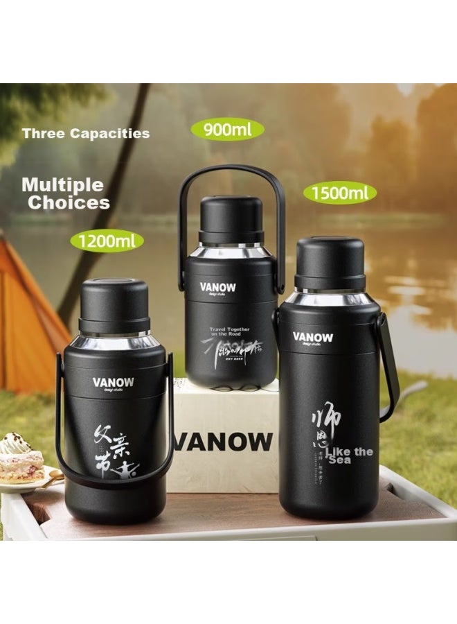 Vanow Insulated Mug Large Capacity Stainless Steel Portable High-quality Water Bottle For Men, Women, Babies, Students And Outdoor Camping - Image 4