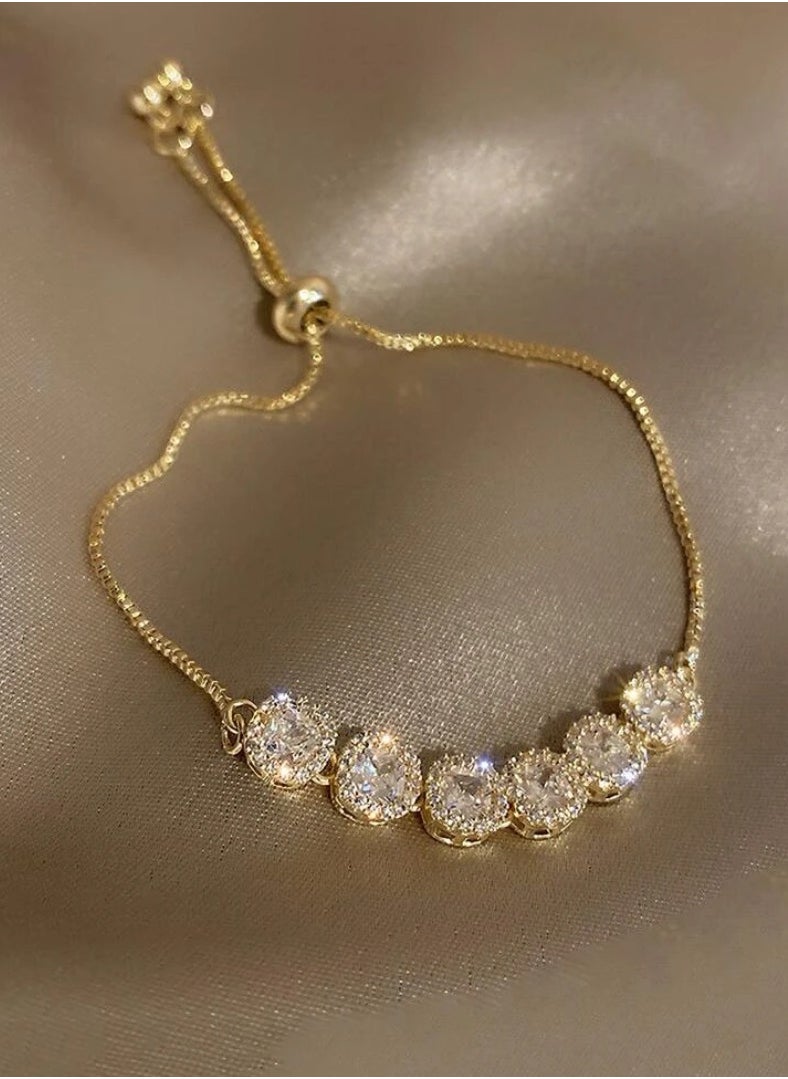 sixtyfour Elegant Gold Plated Bracelet For Women  - Image 2
