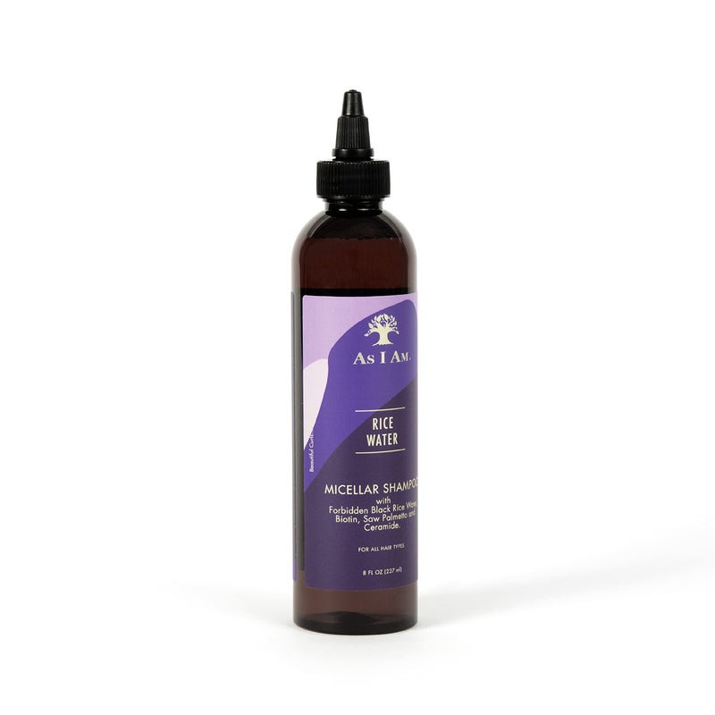 As I Am Rice Water 8 oz - with Forbidden Black Rice, Saw Palmetto, Biotin - Gentle Cleanser - Moisturizing - Vegan & Cruelty Free - Sulfate Free - Paraben Free - For All Hair Types - Image 3