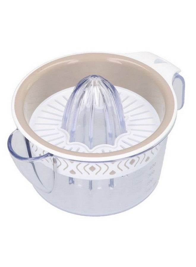 Stefanplast Tosca Graduated Manual Orange Juicer White and Beige 400 ml 55950 - Image 3