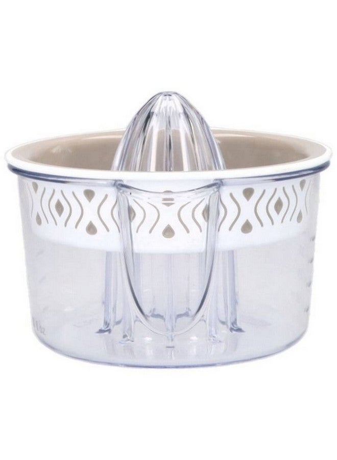 Stefanplast Tosca Graduated Manual Orange Juicer White and Beige 400 ml 55950 - Image 2