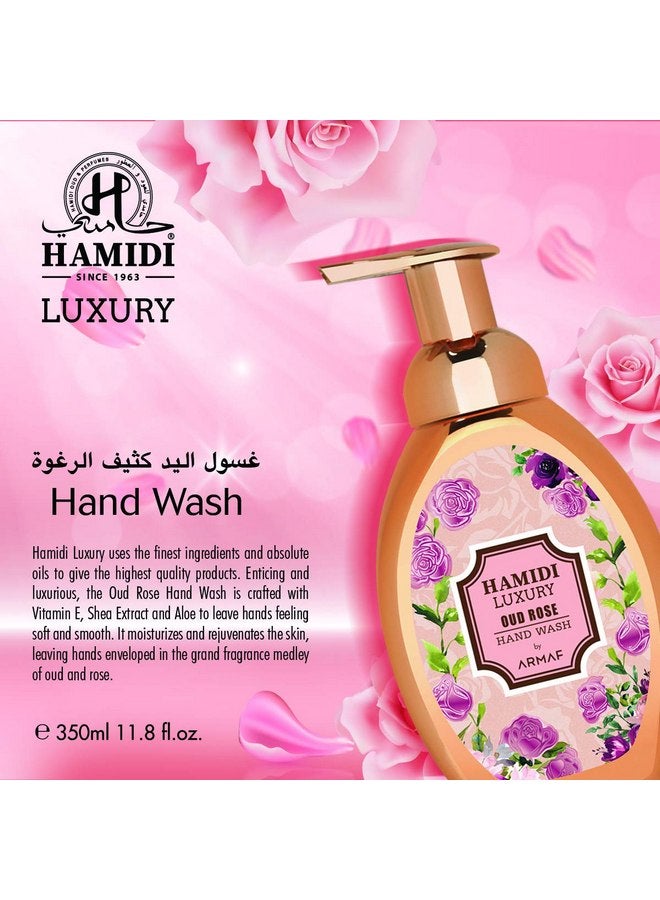 Hamidi Luxury Oud Rose Hand Wash for Unisex 350ml | Gold for Non-Alcoholic, By Hamidi from the House Of Sterling - Image 3