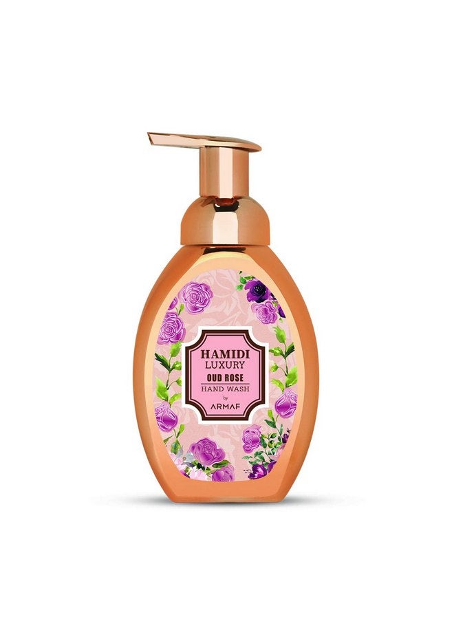 Hamidi Luxury Oud Rose Hand Wash for Unisex 350ml | Gold for Non-Alcoholic, By Hamidi from the House Of Sterling - Image 1