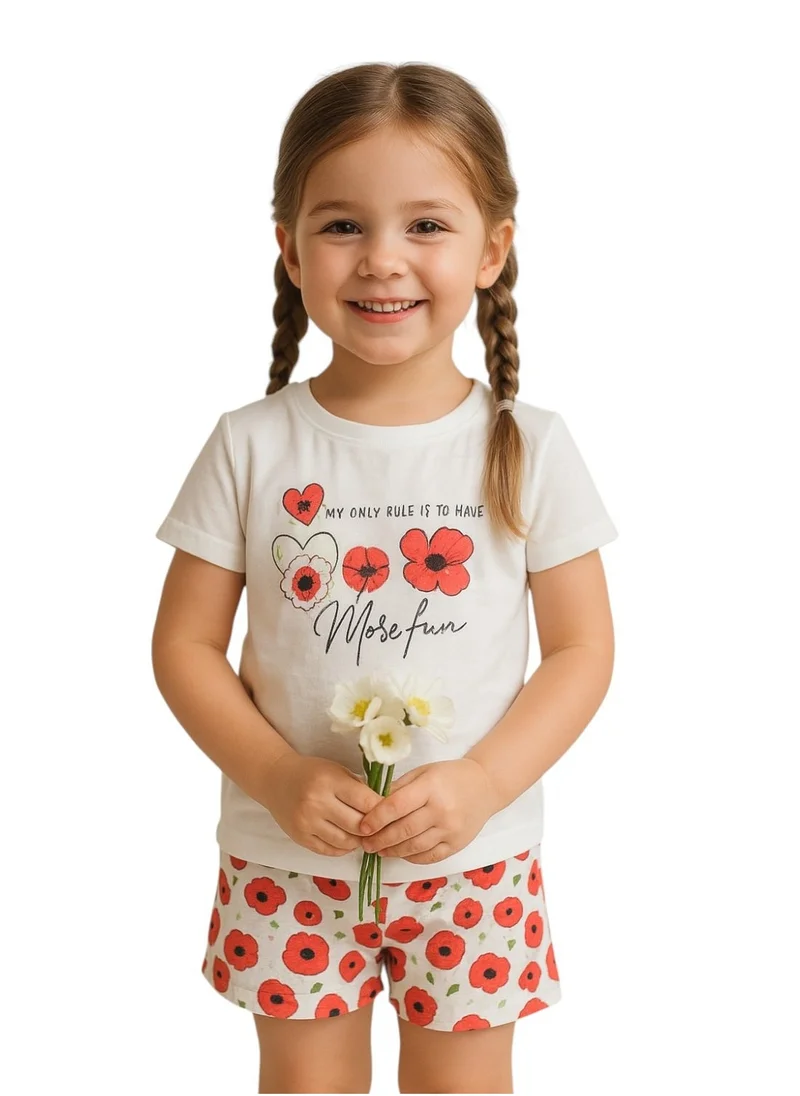 victor and jane Victor and Jane - Printed T-shirt and Shorts Pyjama Set