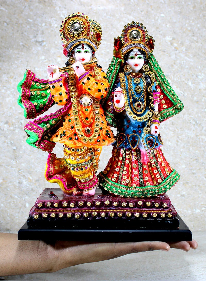 Esplanade Resin Radha Krishna Kishan Murti Idol Statue Sculpture (Radha Krishna Standing) - Image 4