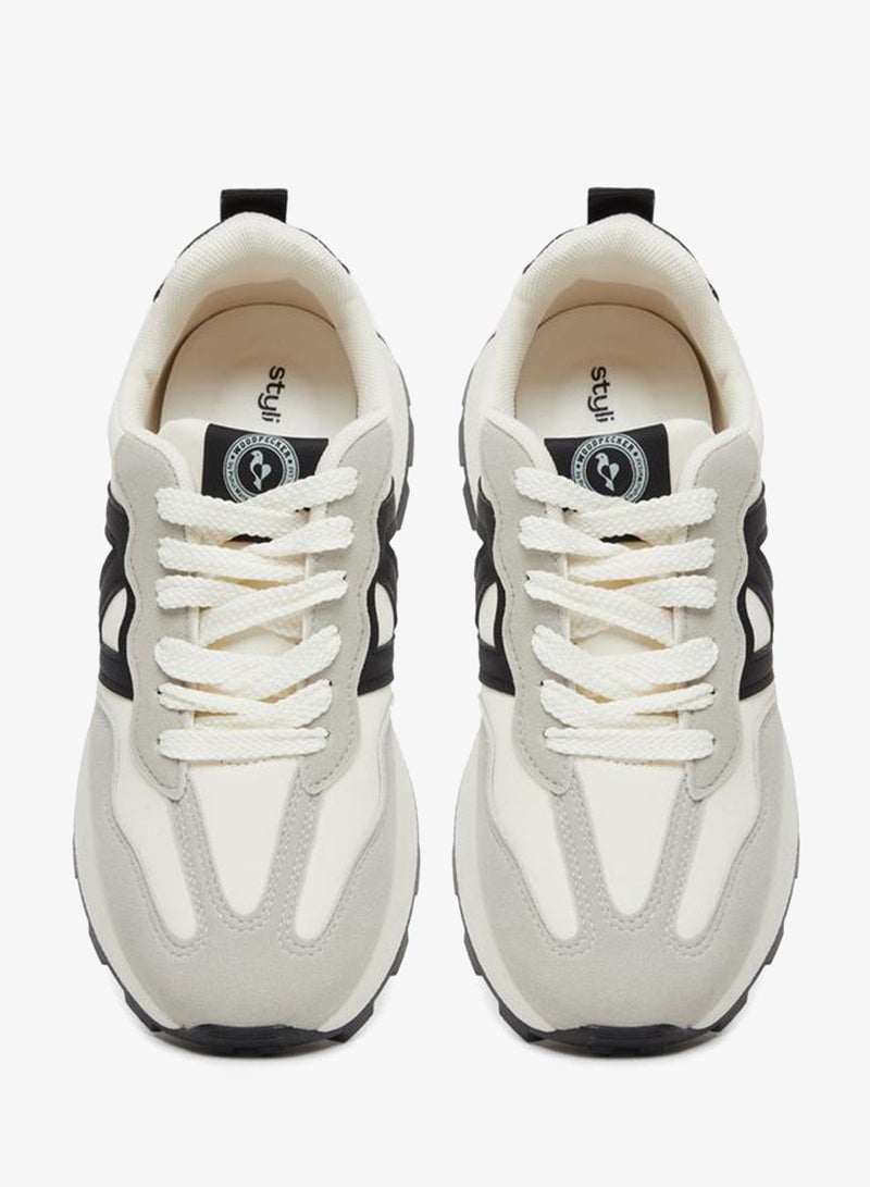 Styli Color Block Lace Up Sneakers - Image 5