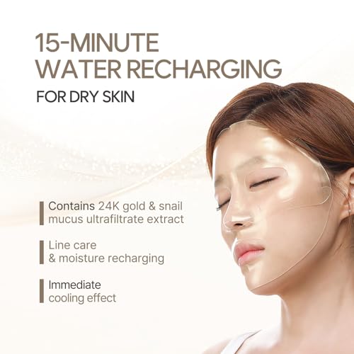 Petitfee Gold & Snail Hydogel Face Mask 5ea - Image 3