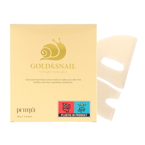 Petitfee Gold & Snail Hydogel Face Mask 5ea - Image 1