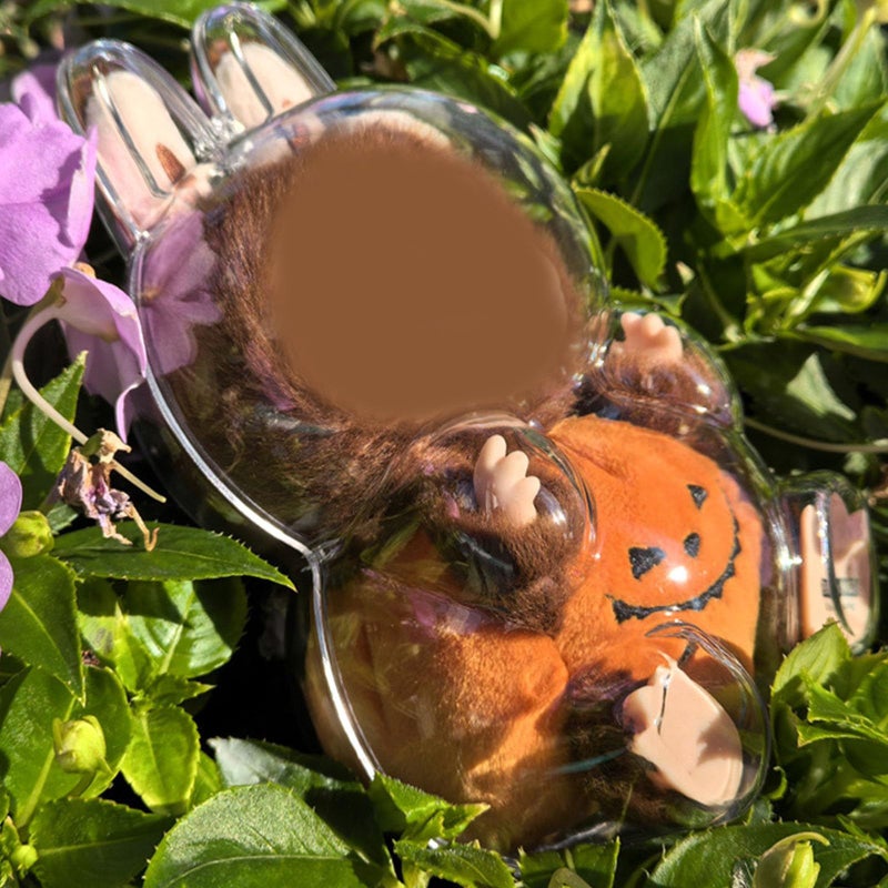 Pumpkin Clear Acrylic Display Case With Chain For Plush Doll Protective Cover - Image 5