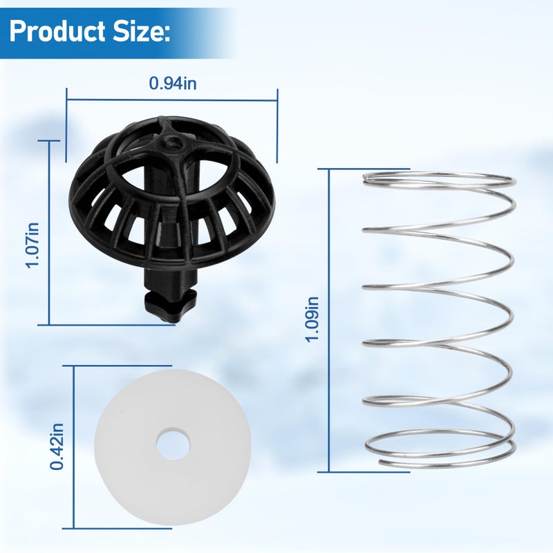 Pulems Coffee Machine Brew Basket Bottom Spring Loaded Stopper Kits Replacement for Cuisinart Coffee Makers, Coffee Maker Parts Fit for Cuisinart DCC-1200, DCC-1200BCH, DCC-1200BW Brew Basket,2Pack - Image 3