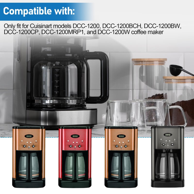Pulems Coffee Machine Brew Basket Bottom Spring Loaded Stopper Kits Replacement for Cuisinart Coffee Makers, Coffee Maker Parts Fit for Cuisinart DCC-1200, DCC-1200BCH, DCC-1200BW Brew Basket,2Pack - Image 2