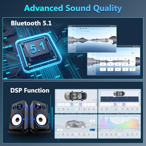 AMprime [4+64G] 8-Core Qualcomm Android 15 Car Radio Stereo for Nissan Frontier Xterra 2009-2012 with Wireless Carplay&Android Auto,9 Inch Car Radio with Mirror Link Bluetooth 5.1 FM/RDS DSP WiFi GPS SWC - Image 4