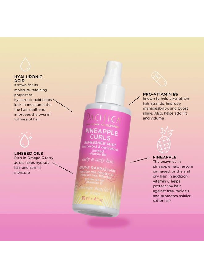 Pacifica Pineapple Curls Refresher Mist by Pacifica for Women - 4 Oz Mist - Image 4