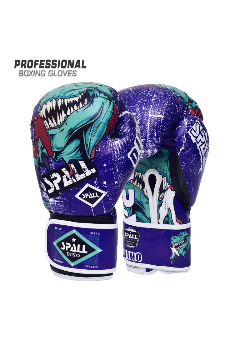 Spall Pro Style Boxing Gloves for Men & Women, Training Heavy Bag Workout Gloves, Muay Thai, Sparring Kickboxing Punching Bag Work Fight Gloves Dino Model  - Image 1