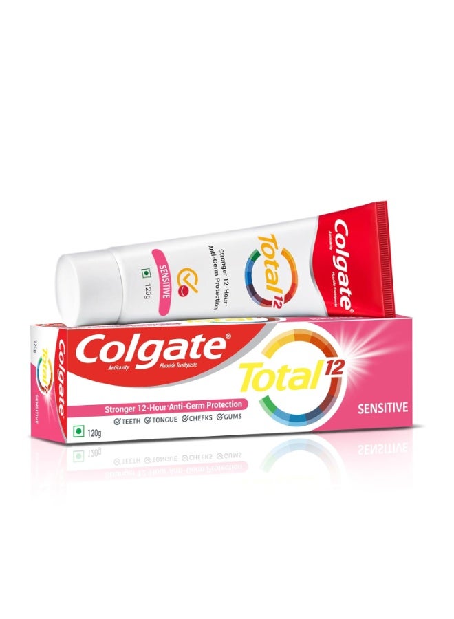 Colgate Total Sensitive Anti-Germ Protection Toothpaste - 120g, Germ-fighting Toothpaste