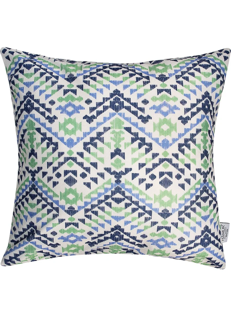 Hamur Dough Decorative Pillow Cushion Cover Double Sided Ethnic KR27 Blue