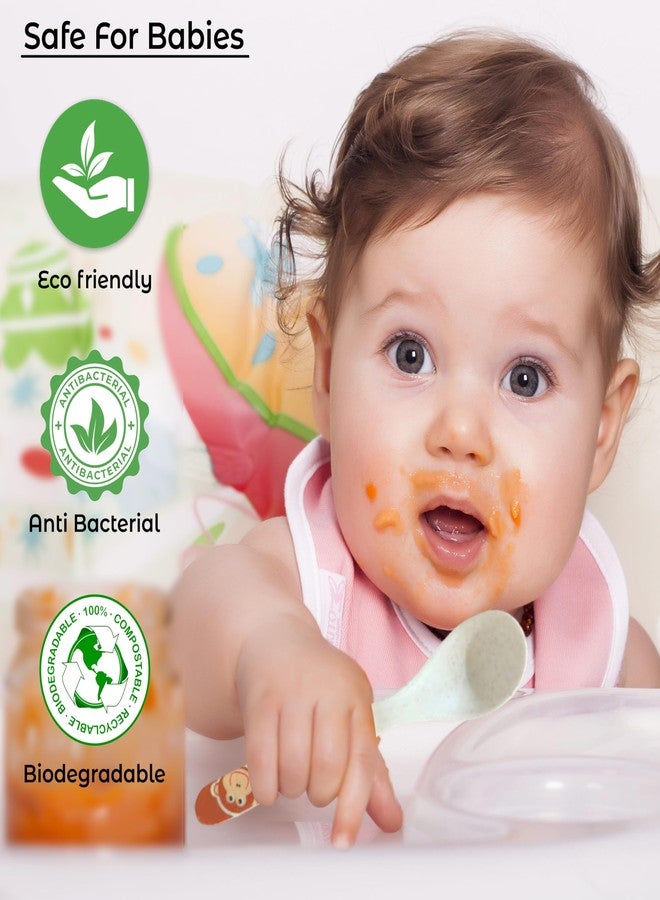 بيمبيكا طقم عشاء أساسي للأطفال من ألياف الخيزران من بيمبيكا بيبي، مناسب للأطفال الصغار والرضع - عبوة من 5 قطع (بني) - Image 5