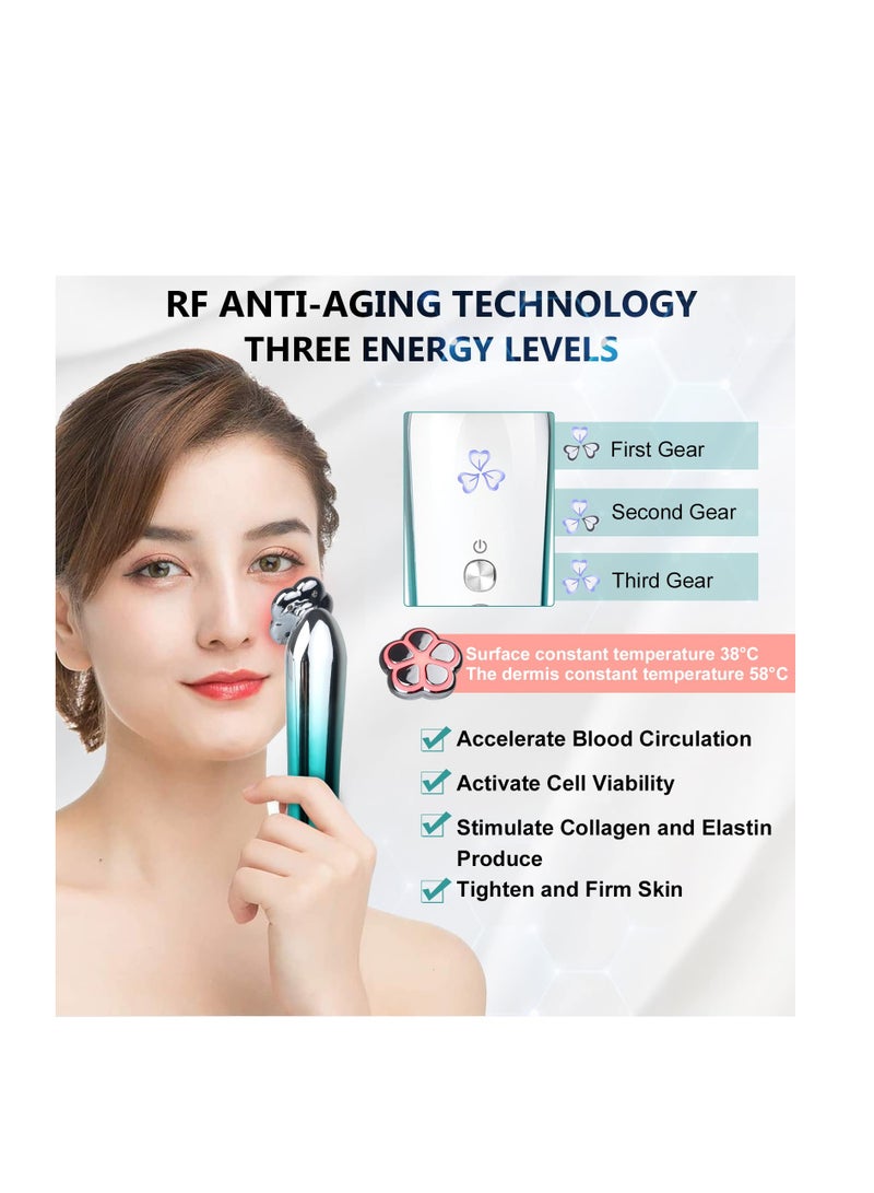 SYOSI Facial Machine, Eye Skin Tighten Massager, Home Massager for Eyes, Metal Body, Gold-plated Lead-in, Easy to Carry, Anti Aging Wrinkle and Bubble, Reducing Dark Circles, Wrinkles or Eye Bags, Eye SPA - Image 4