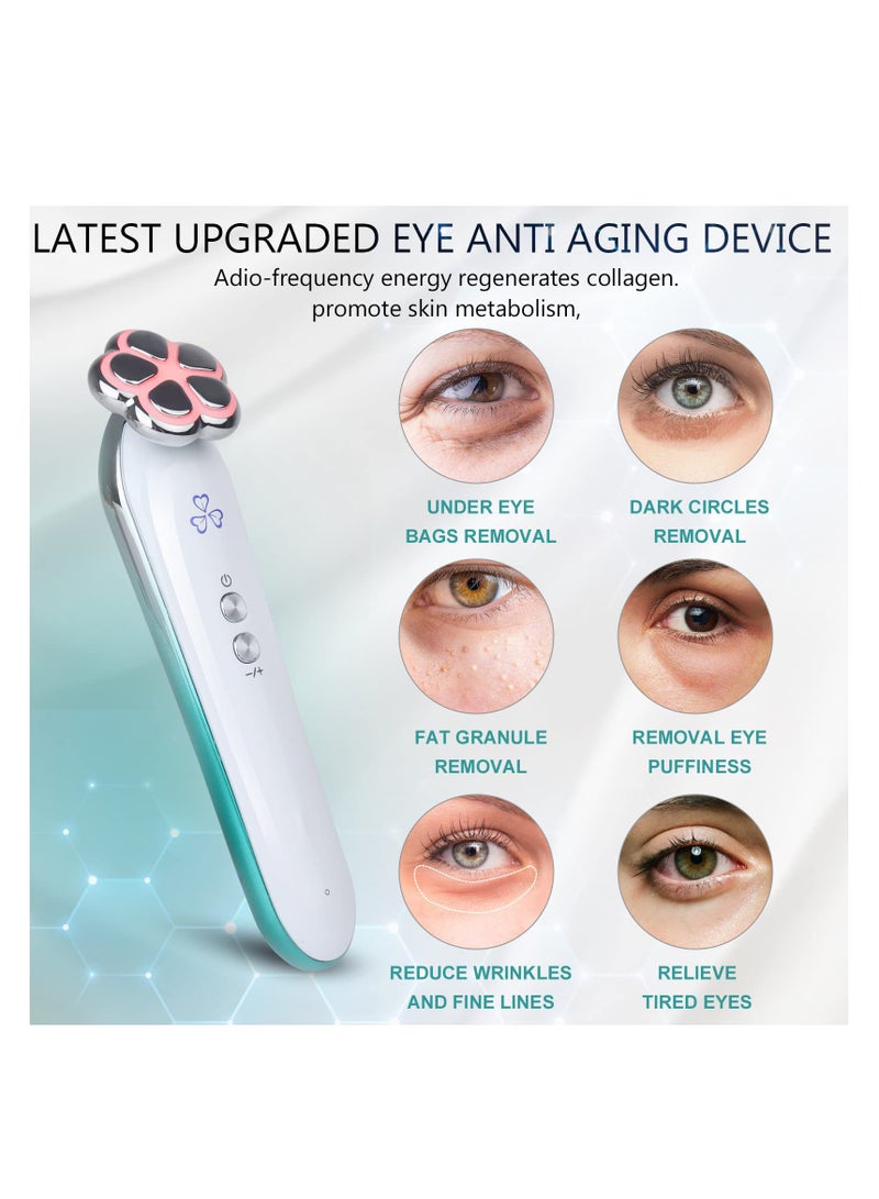 SYOSI Facial Machine, Eye Skin Tighten Massager, Home Massager for Eyes, Metal Body, Gold-plated Lead-in, Easy to Carry, Anti Aging Wrinkle and Bubble, Reducing Dark Circles, Wrinkles or Eye Bags, Eye SPA - Image 2