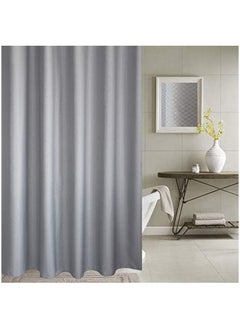 Premium Shower Curtain Waterproof Thickened Polyester Fabric Durable Mildew Stain Resistant Stylish Curtain (180 x 200 cm) Silver Grey - pzsku/Z45D78421F14C10C3BBACZ/45/_/1693386184/c44a2911-8800-4936-a008-85c352a7ffc3