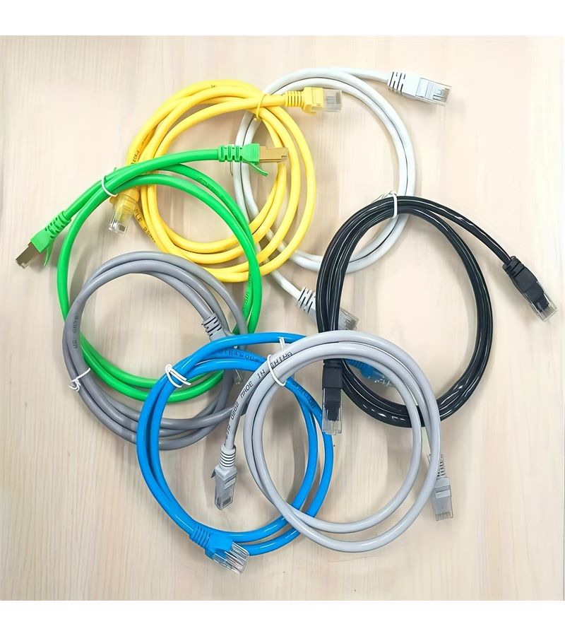 كابل إيثرنت Cat6 عبوة قطعتين ألوان عشوائية سرعة عالية 1 جيجابت في الثانية كابل تصحيح شبكة UTP - Image 1