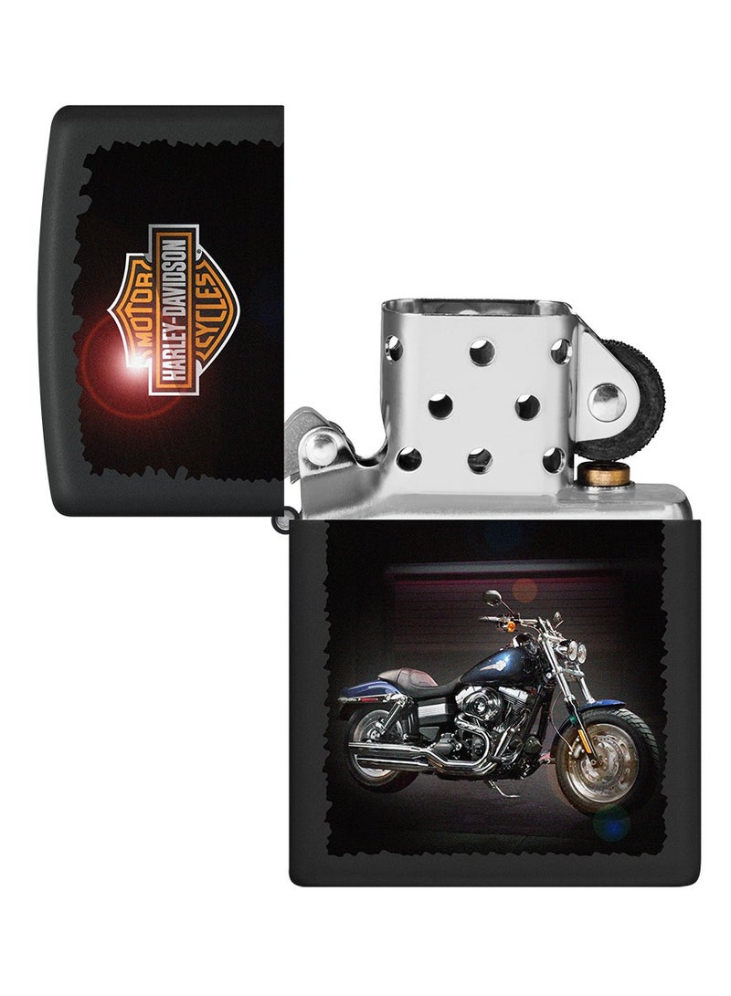 Zippo سي 009587 218 هارلي ديفيدسون ولاعة سوداء غير لامعة مقاومة للرياح - Image 4
