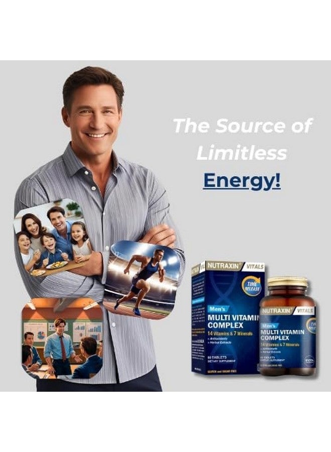 Nutraxin Men's Multivitamin & Mineral Complex, 60 Tablets - Image 2