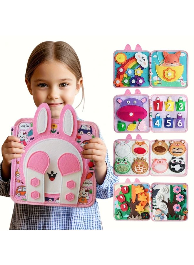 Little Rabbit Sensory Touch Book 3D Tactile Cloth Book For Toddlers Motor Skills Development - Image 5