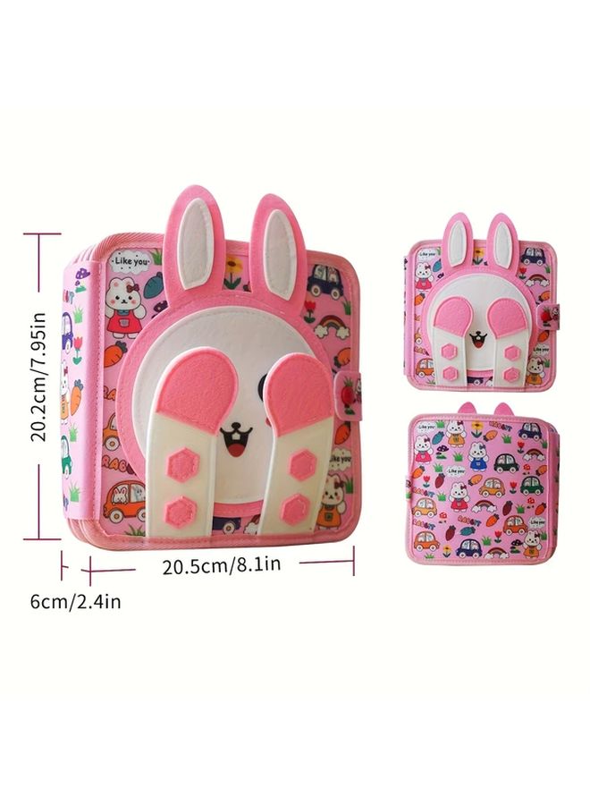 Little Rabbit Sensory Touch Book 3D Tactile Cloth Book For Toddlers Motor Skills Development - Image 3