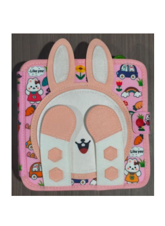 Little Rabbit Sensory Touch Book 3D Tactile Cloth Book For Toddlers Motor Skills Development - Image 2