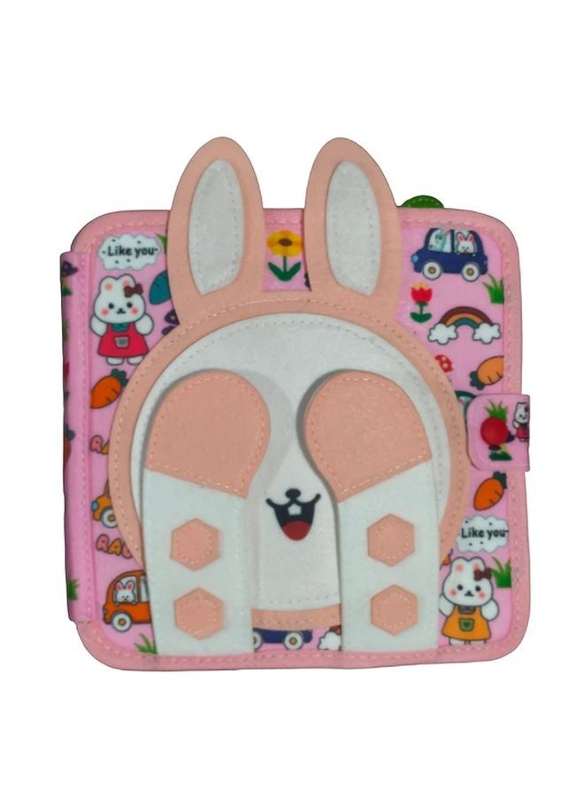 Little Rabbit Sensory Touch Book 3D Tactile Cloth Book For Toddlers Motor Skills Development - Image 1