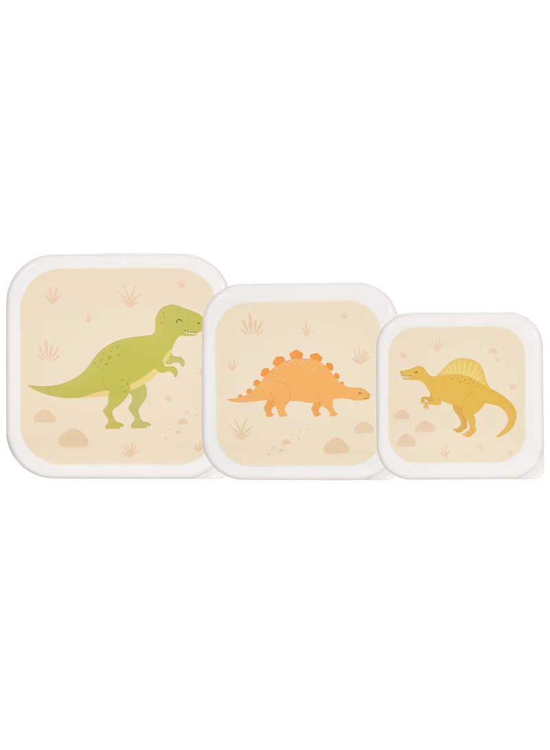 Sass & Belle Sass and Belle Desert Dino Lunch Boxes Set of 3 - Fun Dinosaur-Themed Lunch Box Set for Kids