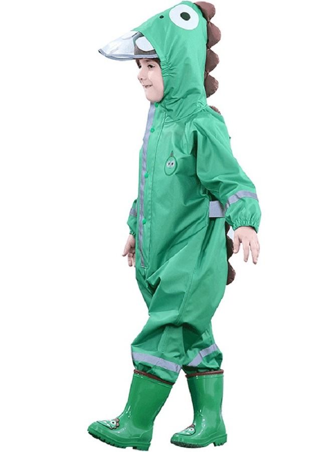 Loquat Children's One-Piece Three-Dimensional Thickened Hooded Raincoat  - Image 1