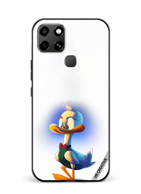 Protective Case Cover For Infinix Smart 6 Donald Duck Design Multicolour