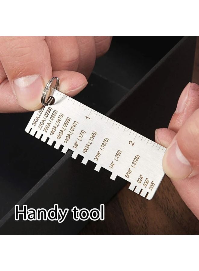 Rectangle Thickness Gauge Dual Sided Wire Metal Sheet Measurement Tool Industrial Strength - Image 4