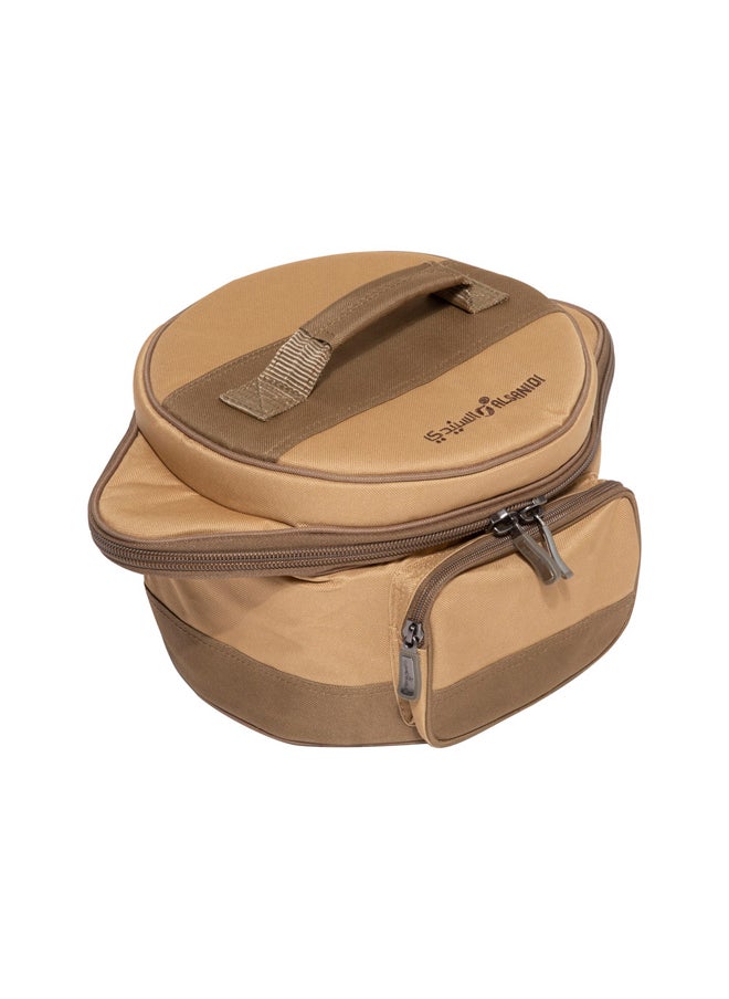 AL SANIDI Cooking Pressure bag for trips, Pressure cooker Bag, Kaki, 49x30x28Cm  - Image 1