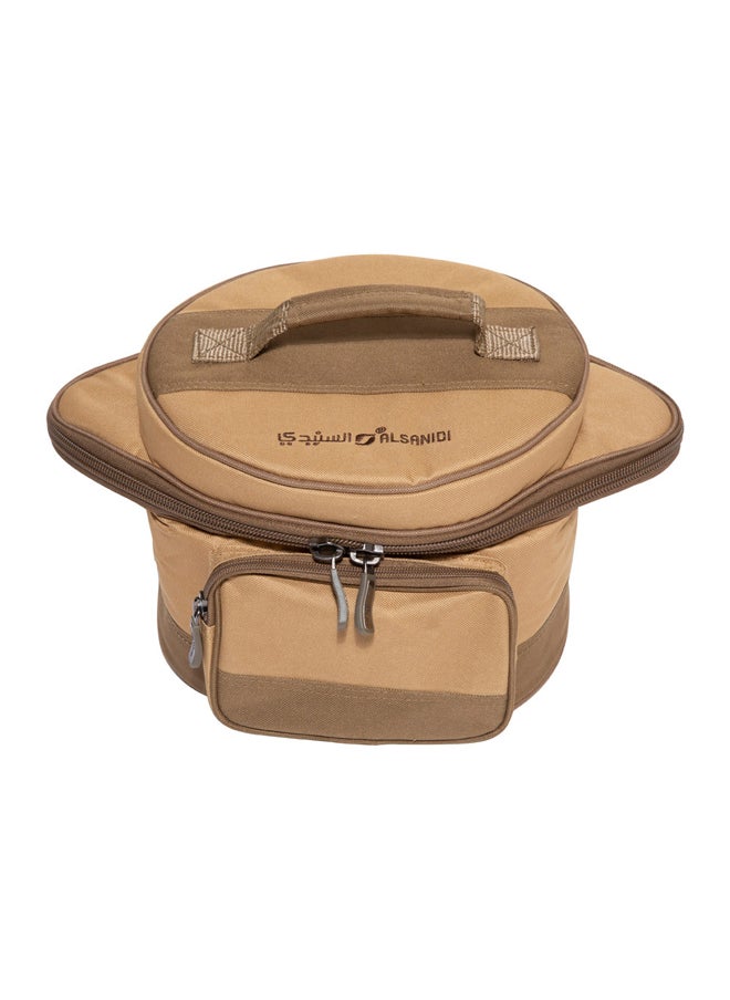 AL SANIDI Cooking Pressure bag for trips, Pressure cooker Bag, Kaki, 49x30x28Cm  - Image 2