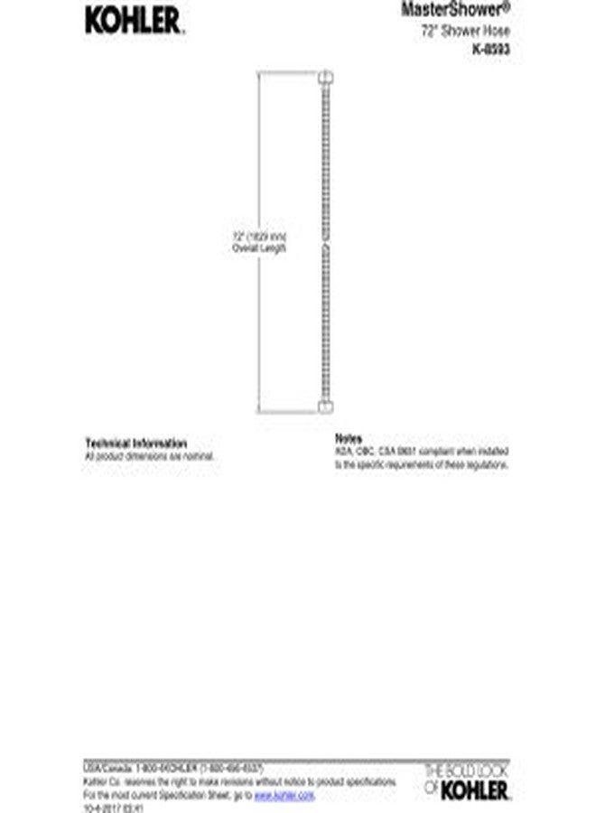 كوهلر خرطوم ماستر شاور® 72 بوصة - Image 5
