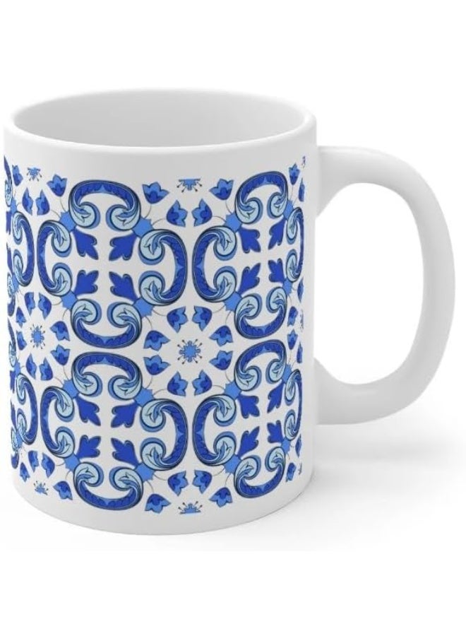 كوب سيراميك مطبوع – كوب قهوة متين مناسب للمنزل والمكتب والهدايا – تصميم أنيق، مقاوم للحرارة وسهل التنظيف – ZN9420DW - Image 3