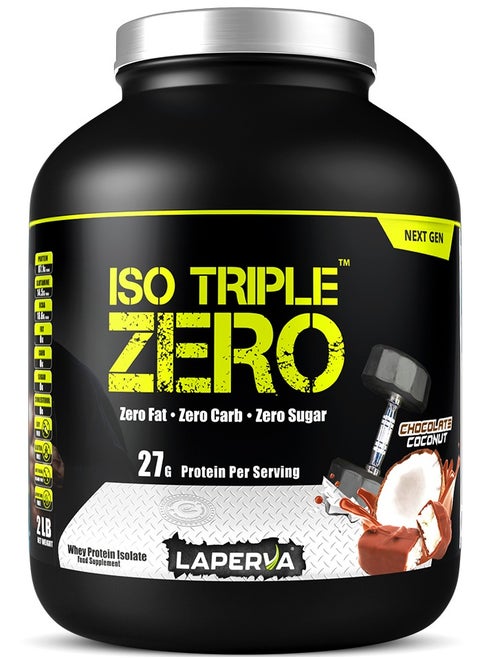 Laperva Iso Triple Zero Next Generation , 27g Isolate Whey Protein, Chocolate Coconut, 2 LB