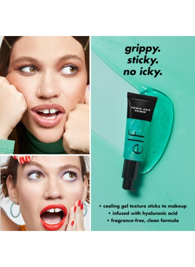elf - elf Power Grip Primer & Halo Glow Liquid Filter 1 Fair  for Bright and Smooth Skin and Long-lasting Makeup Fixation - Image 1
