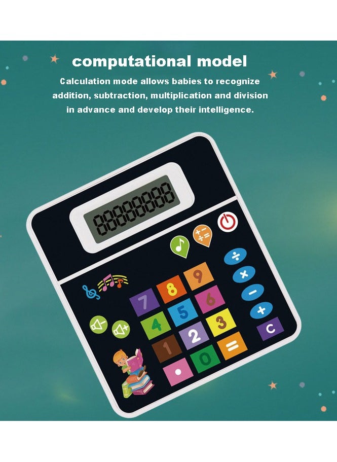 Baby Simulation Musical Calculator Toys Early Learning Enlightenment Musical Toys Calculation Mode and Music Mode Dual Mode Free Switching