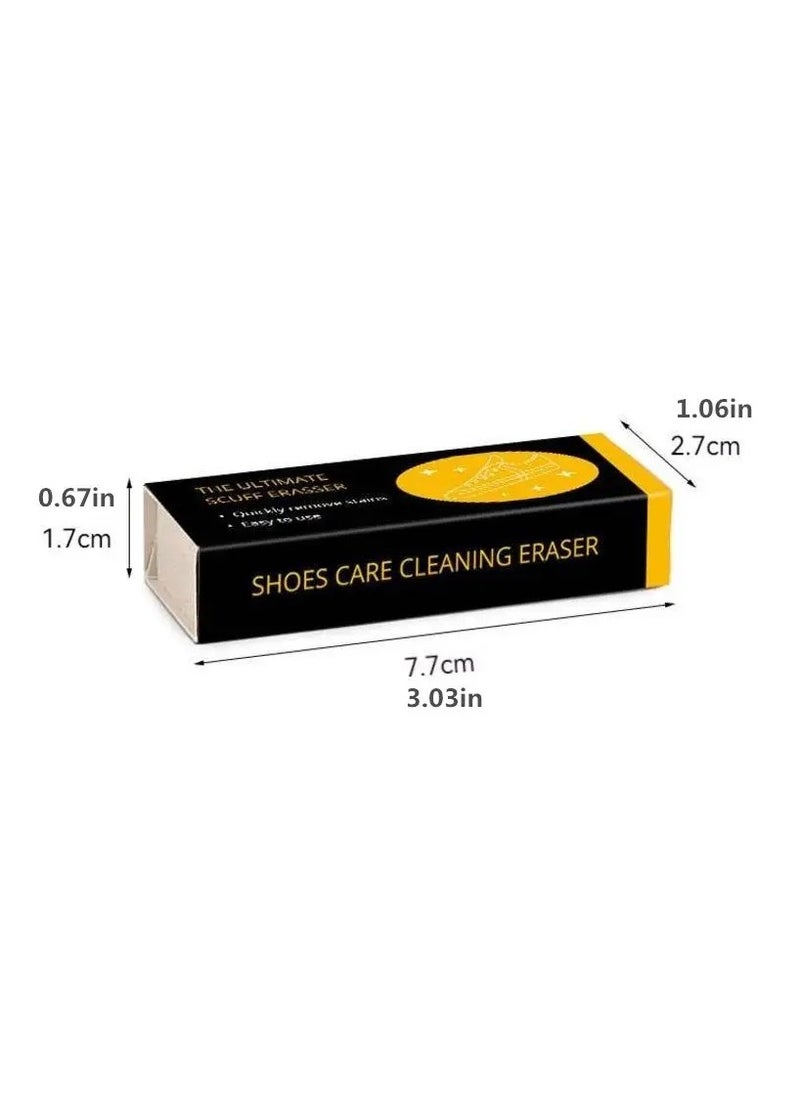 General Shoe Care Cleaning Eraser Two-Pack Portable Sports Shoe Eraser No-Wash Shoe Stain Cleaner Rubber Block Shoe Brush Detergent Suitable for Cleaning Sports Shoes, Leather Shoes, Sports Shoes, Casual Shoes, Boots  - Image 5
