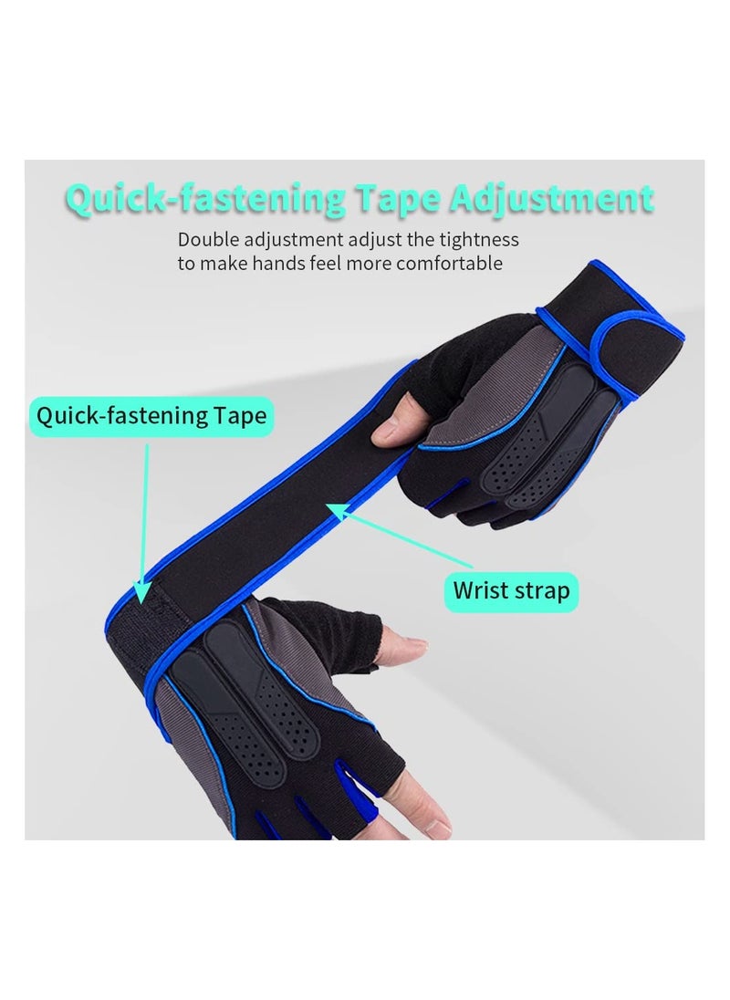 INFOSUN Weight Lifting Gloves, Workout Gloves for men and Women, Cycling Gloves with non-slip Silicone & Wrist Support Adjustable Velcro Strap, Suitable for Fitness Training Weightlifting  - Image 4