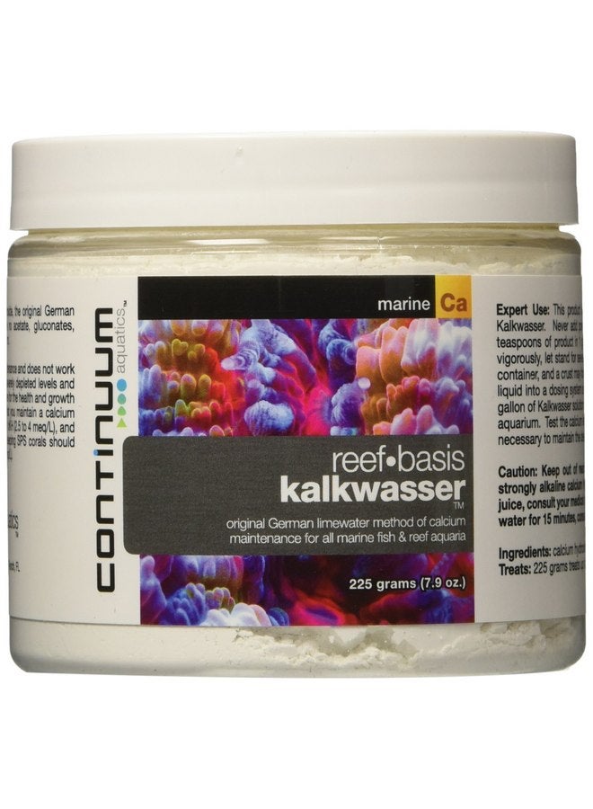 كونتينوم أكواتيكس مسحوق صيانة الكالسيوم من Continuum Aquatics Reef Basis Kalkwasser للأسماك البحرية وأحواض المياه المالحة للشعاب المرجانية، 225 جم - Image 1