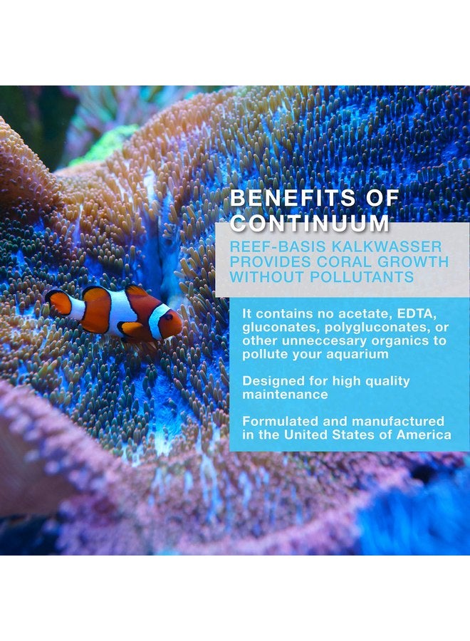 كونتينوم أكواتيكس مسحوق صيانة الكالسيوم من Continuum Aquatics Reef Basis Kalkwasser للأسماك البحرية وأحواض المياه المالحة للشعاب المرجانية، 225 جم - Image 3