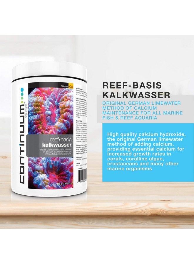 كونتينوم أكواتيكس مسحوق صيانة الكالسيوم من Continuum Aquatics Reef Basis Kalkwasser للأسماك البحرية وأحواض المياه المالحة للشعاب المرجانية، 225 جم - Image 2