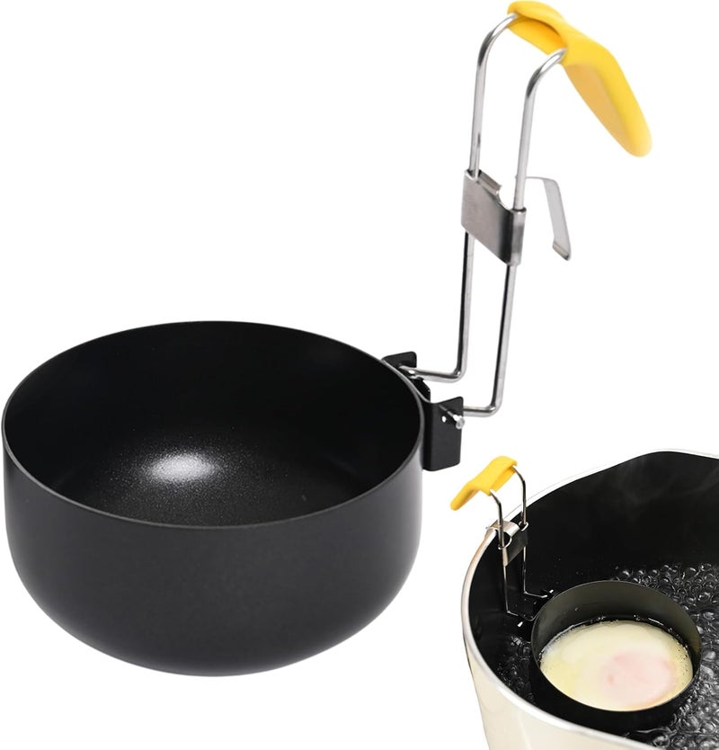 Egg Poaching Pan,Stainless Steel Non-Stick Boiling Gadget,Single Egg Poaching Cup - for Butter Breakfast Home Cooks Housewife Mother Beginners RV Dorm Apartment - Image 1